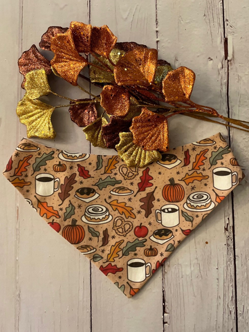 Fall Snackies Dog Bandana